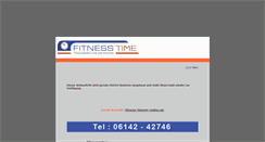 Desktop Screenshot of fitness-time.de