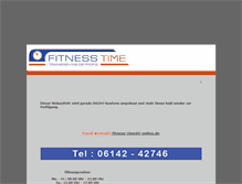 Tablet Screenshot of fitness-time.de